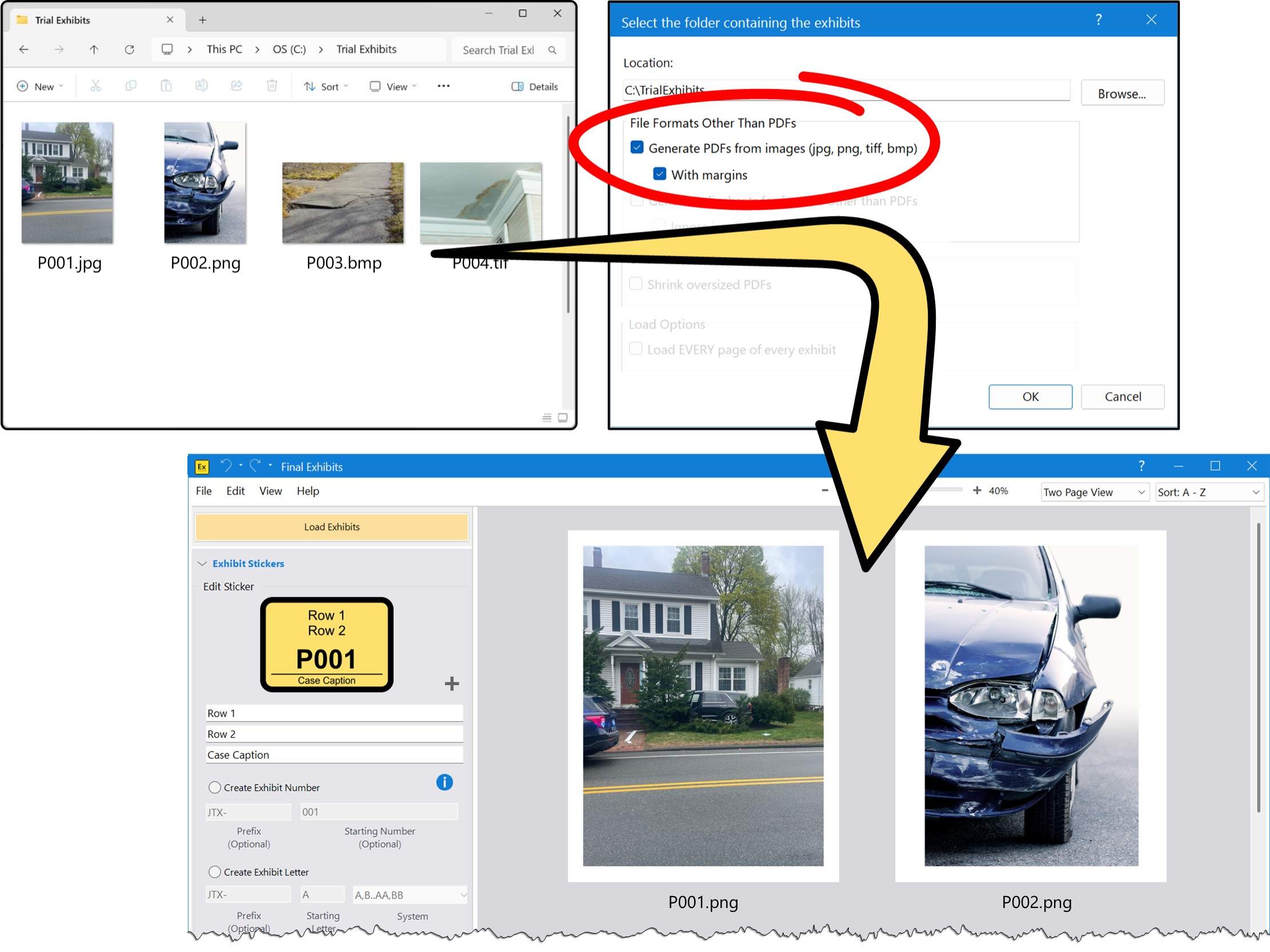 Convert Images 2 PDFs Directly