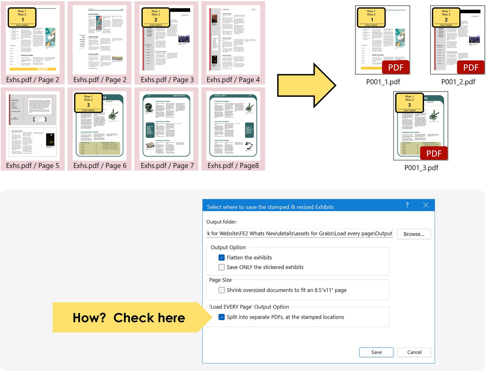 Split into separate PDFs