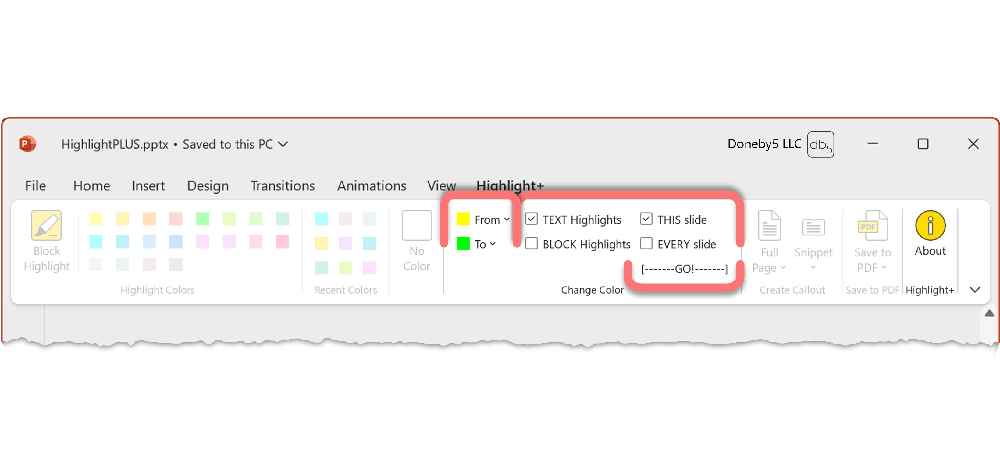 Highlight+, Change Highlight Colors Automatically